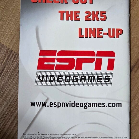 ESPN NFL 2K5 PlayStation 2 PS2 Original SEGA Instruction Book w/ TERRELL OWENS - Picture 6 of 6